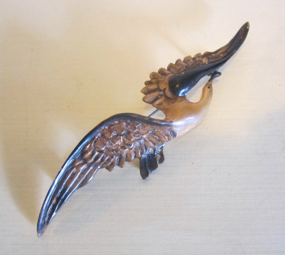 フランスアンティーク10's鳥ブローチ/アールヌーヴォー20'sヴィンテージ西洋骨董ΓOT フランス アンティーク 18金 ブローチ兼トップシードパール、ルビー