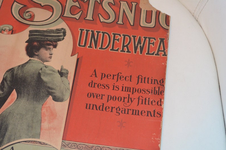 Setsnug Underwear Company Box Top Advertising Avalon Knitwear c 1906