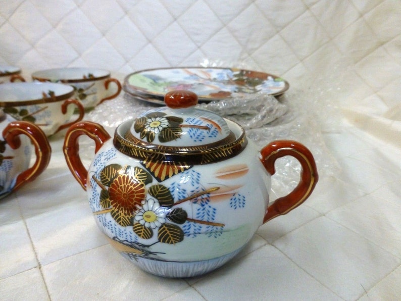 Nippon Tokusei Japanese Eggshell Porcelain 21 piece Tea Set Etsy