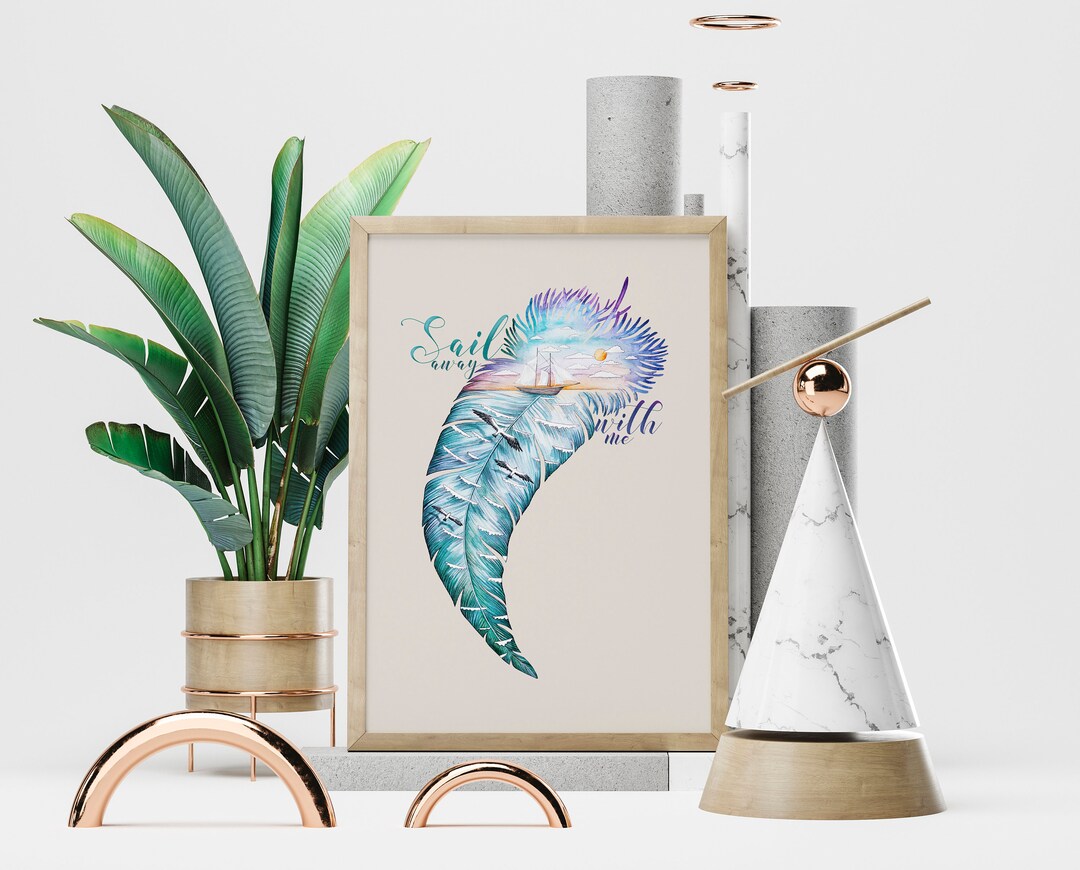 Sail Away With Me Honey Digital Download Print File / Instant Etsy