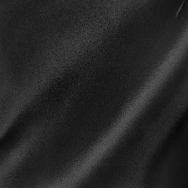 Black Bridal Dull Satin Fabric by the Yard