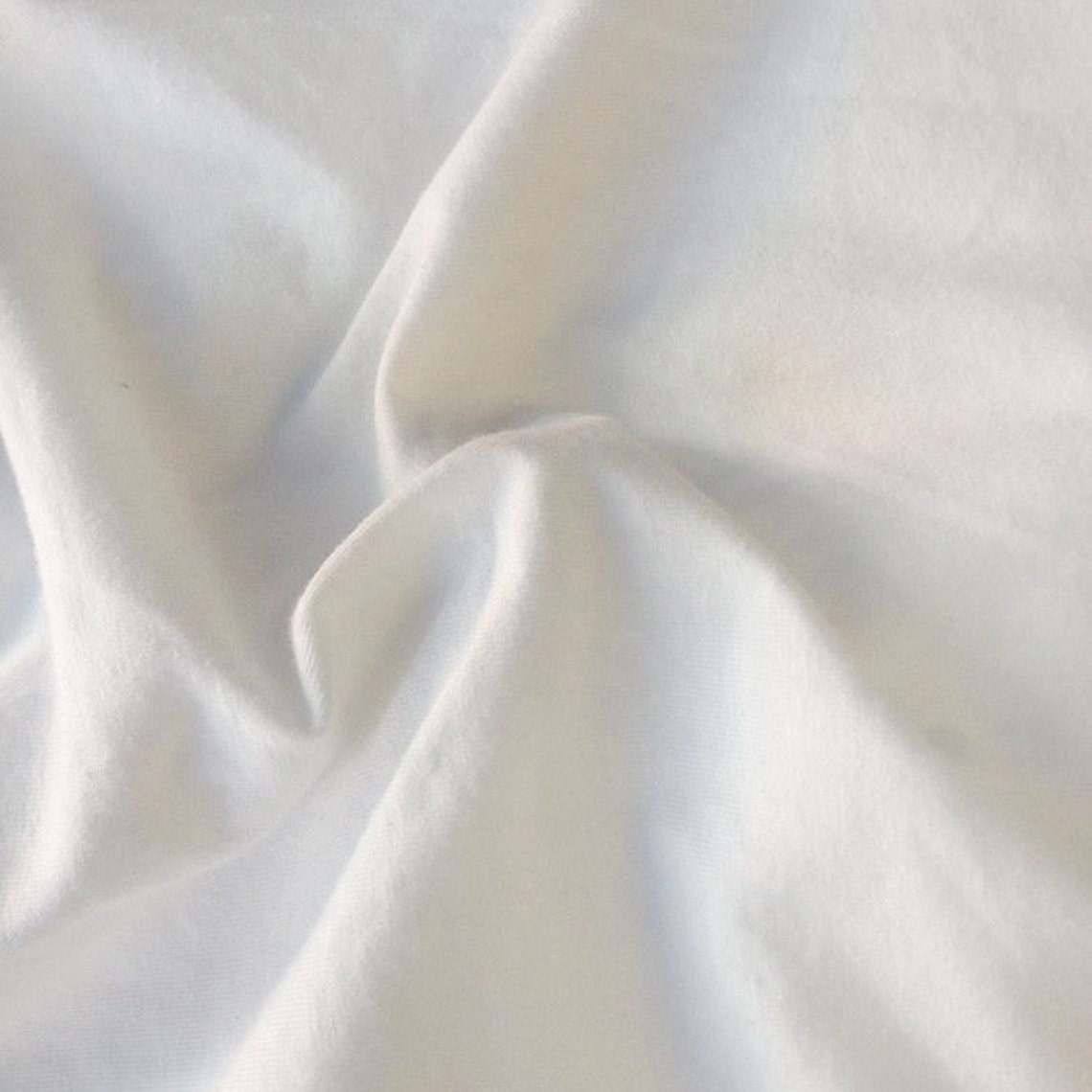 White Cotton Spandex Jersey Knit 10 oz Fabric by the Yard Etsy