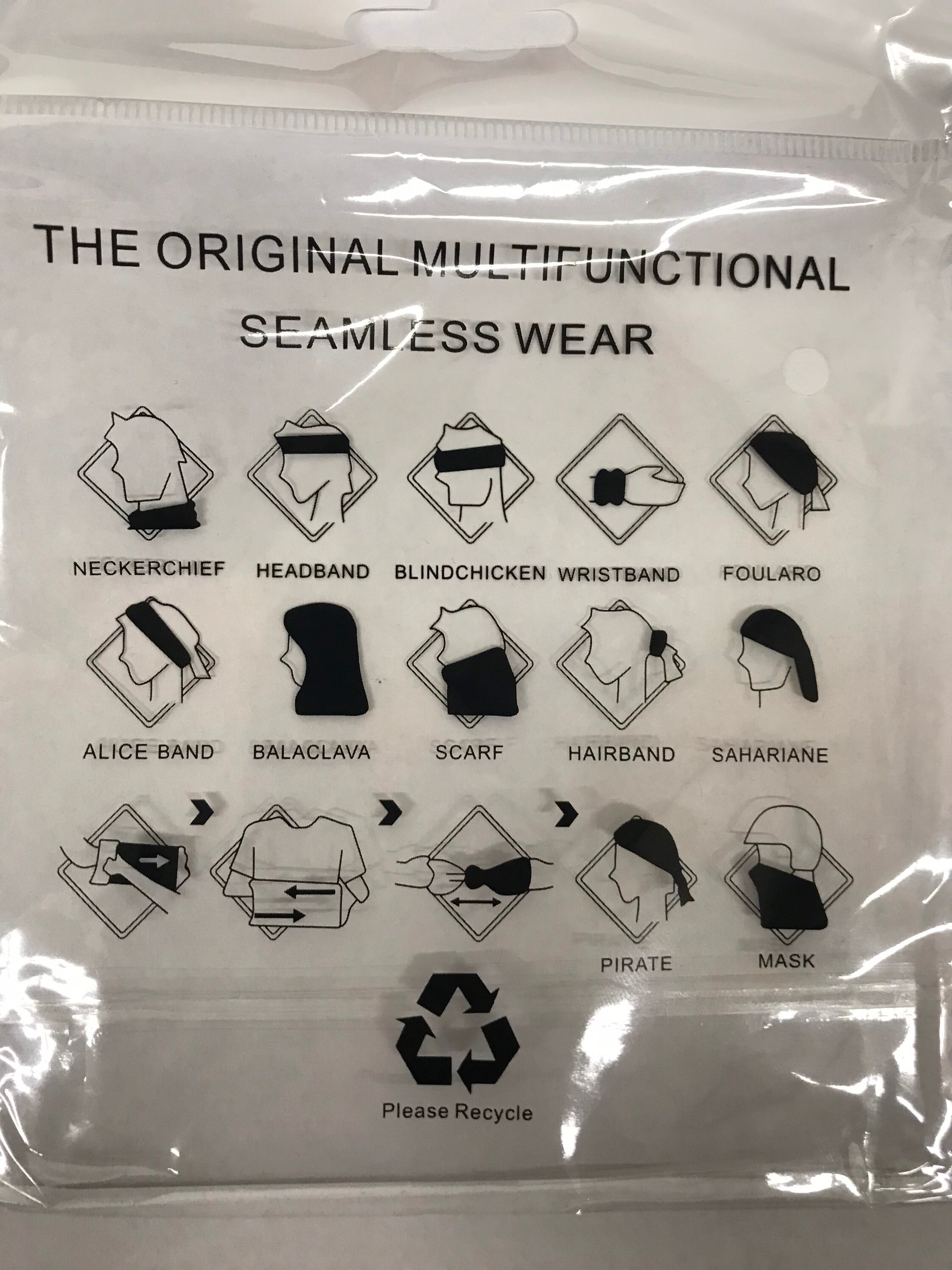 The original multifunctional seamless wear mask Etsy.de