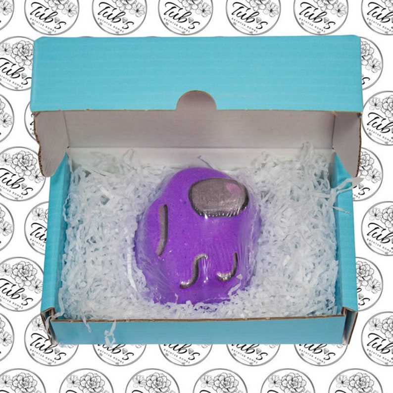 Purple Among Us Bath Bomb Fizzer Birthday Gift Kids Fun Etsy