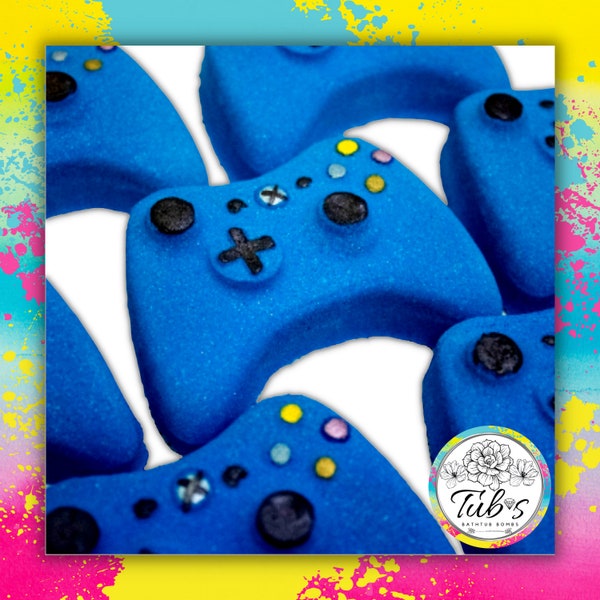 Blue Xbox Controller Bath Bomb - Gamer, Gaming, Gift, Gifts, Birthday, Boy, Girl, Microsoft, Present,