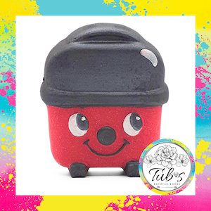Bomba de baño Henry the Vacuum - Divertida bomba de baño efervescente vegana hecha a mano para niños, de Tubs Bath Bombs, regalo