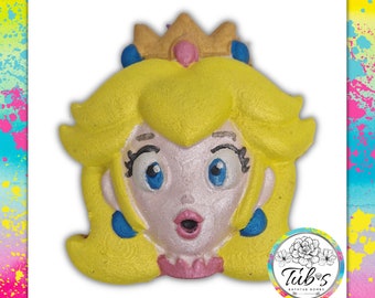 Prinzessin Peach Fliegenpilz Badebombe Kinder Kinder Gelb Mario Badebombe Fizzer Weihnachten Geschenk Handgemacht Spaß