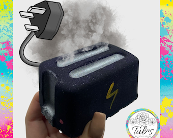 Toaster My Last Bath Bomb Bathbomb Humour Prank Fun Fizzer Joke Gift Present LOL Handmade Colourful Fizz Dark Humor funny Weird gag gift