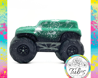 Monster Truck groene badbom - Badbommen Badbommen Kleurrijk Fizzer Cadeau Veganistische doodgraver Kauwgomgeur Chaos
