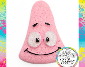 Bomba de baño estrella - Esponja Niños TV Bob Show Bathbomb Bathtime Fun Fizzer Bathfizzer Regalo presente hecho a mano lindo personaje cumpleaños