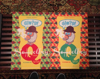 Schoolboy Q silkscreened poster, Seattle & Portland, uncut artist proof, signed/numbered by artist, edition of 15