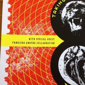 Taking Back Sunday, The Used, Frank Iero silkscreened concert poster, Seattle, WA & Portland, OR, signed/numbered by artist, edition of 35. image 3