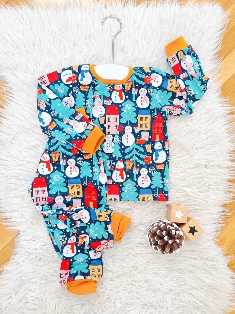 Holiday Pajamas PDF Sewing Pattern Kids Pajamas Pattern Etsy