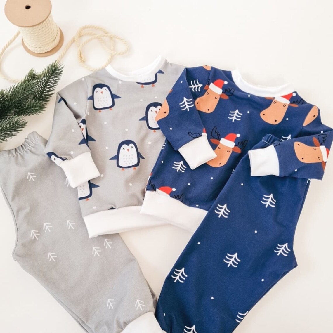 Holiday Pajamas PDF Sewing Pattern Kids Pajamas Pattern Etsy