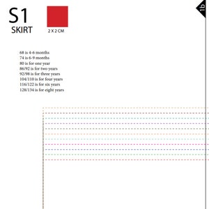 PDF Pattern Skirt - INSTANT DOWNLOAD - Sewing for Girl - Kids Skirt ...
