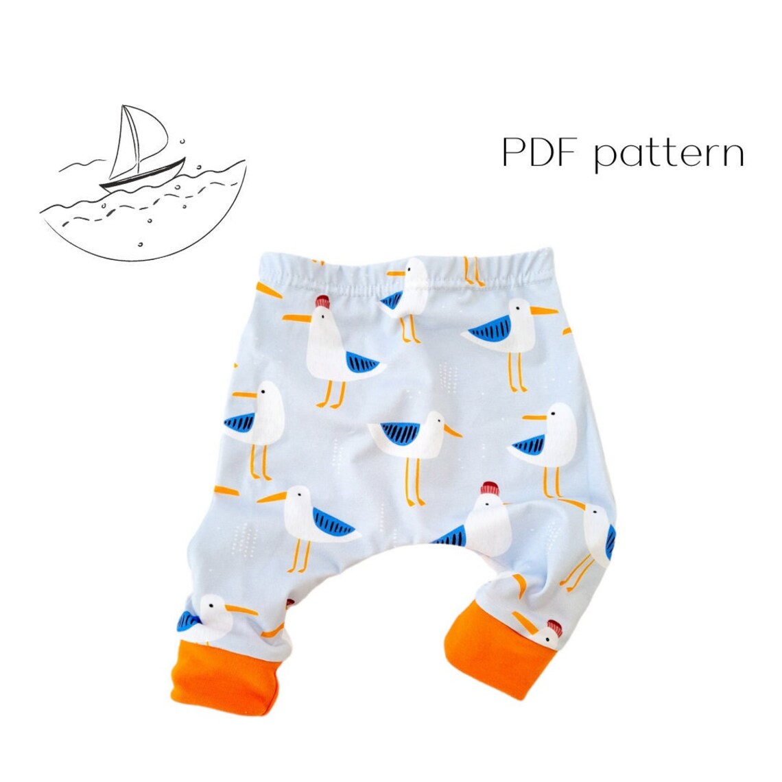 Baby Harem Pants Sewing Pattern PDF Sewing Pattern - Etsy