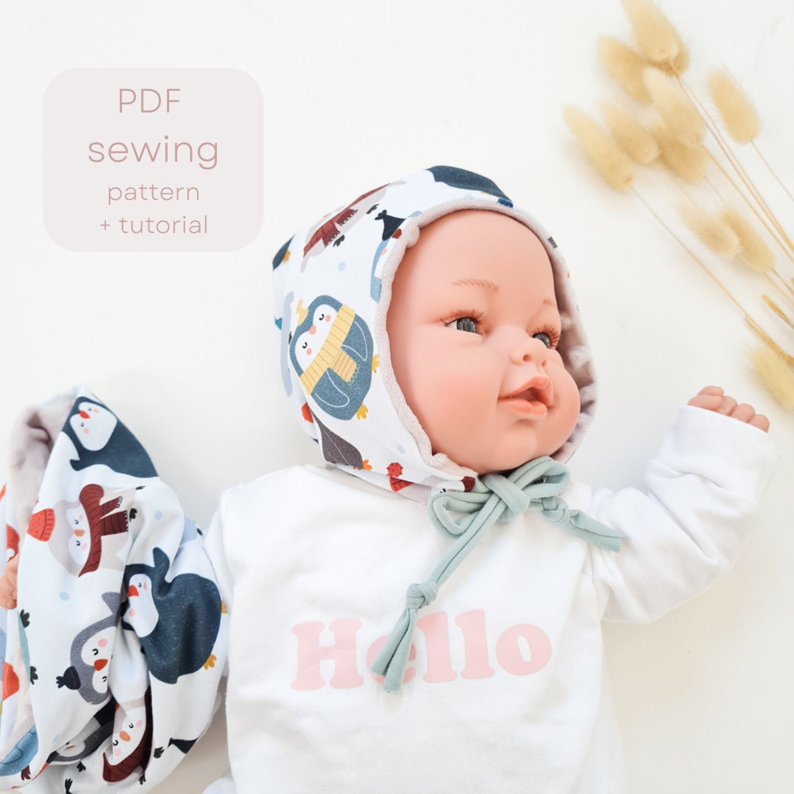 Warm Baby Hat PDF Sewing Pattern Baby Hat Sewing Pattern Etsy