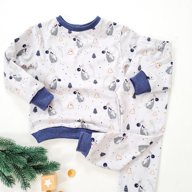 Holiday Pajamas PDF Sewing Pattern Kids Pajamas Pattern Etsy