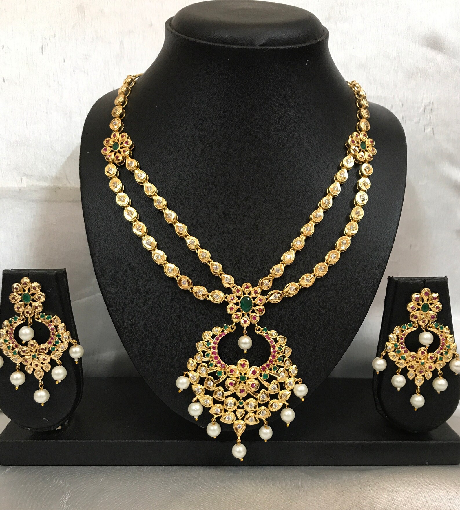 Hyderabadi Jewellery Set Hyderabadi Wedding Jewelry Indian Etsy