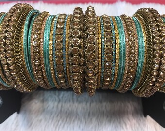 Blue Bangles, gold bangles, bridal bangles, indian bangles, pakistani bangles, indian jewelry, pakistani jewelry, indian wedding jewelry