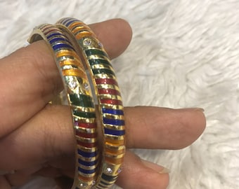 Meenakari Bangles, gold bangles, indian bangles, pakistani bangles, indian jewelry, pakistani jewelry, indian wedding jewel