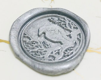 Timbro per sigillo di ceralacca Raven Crow