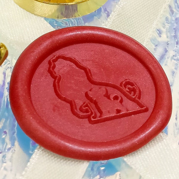 PRIDE LION CUB Wax Seal Stamp / Wedding Party / Birthday Invitation Stamp / Letter Envelope Seal / Wax Stamp & Stick Set