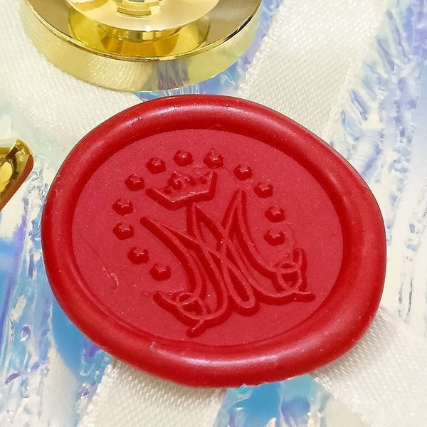 Auspice Maria Wax Seal Stamp / Wedding Invitation / Birthday Party Stamp / Wax Sealing Stamp