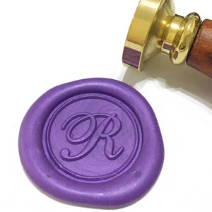 LETTER R CALLIGRAPHY /  A to Z / wax seal stamp / Script Letter / Alphabet Initial Letter / Wedding Invitation / Birthday Party