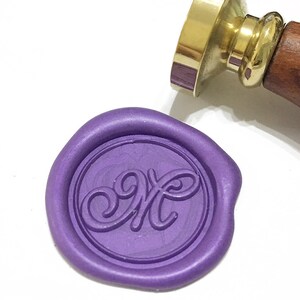 CALLIGRAPHY wax seal stamp A to Z Initial Letter / Script Letter