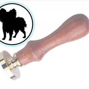 PAPILLON DOG Wax Seal Stamp / Sealing Wax / Birthday / Wedding Party / Invitation Stamp / Letter Envelope Seal / Wax Stamp Stick Set