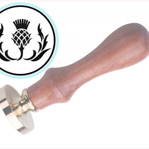 SCOTLAND THISTLE Wax Seal Stamp / Wedding Party / Birthday Invitation Stamp / Wax Stamp & Stick Set