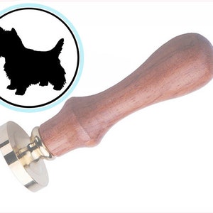 CAIRN TERRIER HOND Dorothy & Toto lakzegel stempel / huwelijksuitnodiging / verjaardagsfeestje stempel / envelop brief zegel