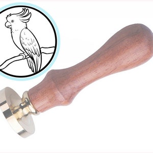 PARROT BIRD Wax Seal Stamp / Macaw Parakeet / Wedding Invitation / Birthday Party Stamp