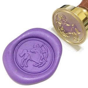 SAGITTARIUS Wax Seal Stamp | Zodiac Sign | Astrology | Horoscope | Constellation | Birthday Gift | Invitation Stamp | Letter Envelope Seal