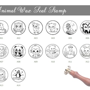 Animal Wax Seal Stamp / Wedding Party / Birthday Invitation Stamp