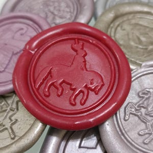 KNIGHT JOUSTING on HORSE Wax Seal Stamp / Wedding Invitation / Birthday Party Stamp / Envelope Letter Seal