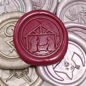 NATIVITY Wax Seal Stamp / Wedding Invitation / Birthday Party Stamp / Wax Sealing Stamp