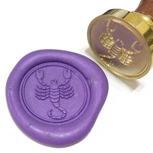 SCORPIO Wax Seal Stamp | Zodiac Sign | Astrology Wax Stamp | Horoscope | Celestial | Birthday Gift