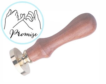 Timbro con sigillo in cera Pinky Promise: ispirato al Kpop / Set di inviti per matrimonio