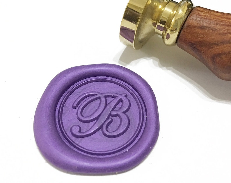 CALLIGRAPHY Wax Seal Stamp Alphabet A to Z / Script Letter / Etsy