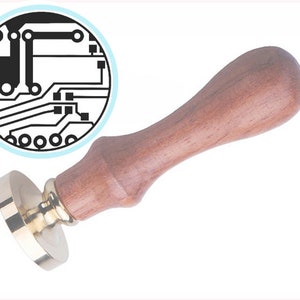 CIRCUIT BOARD Wax Seal Stamp / Wedding Invitation / Birthday Party Stamp / Letter Envelope Seal / Nerd / Computer Device