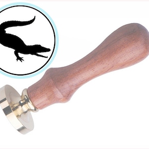 Crocodile Reptile Alligator Wax Seal Stamp / Wedding Invitation / Letter Envelope Seal / Wax Stamp & Stick Set