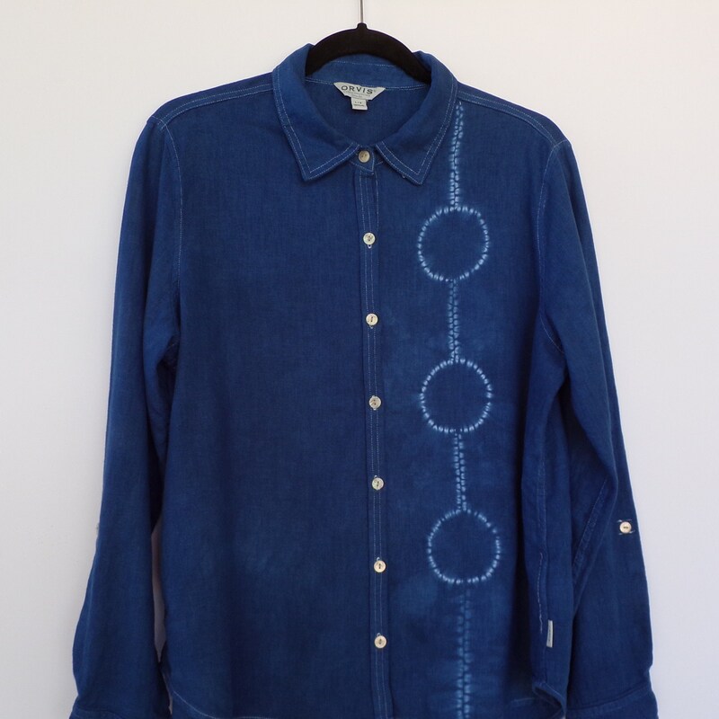 Indigo Shirt In MulBerry Silk With Stripe Embroidery On Sleeves And Straight Pants In Slik Chanderi main image 1