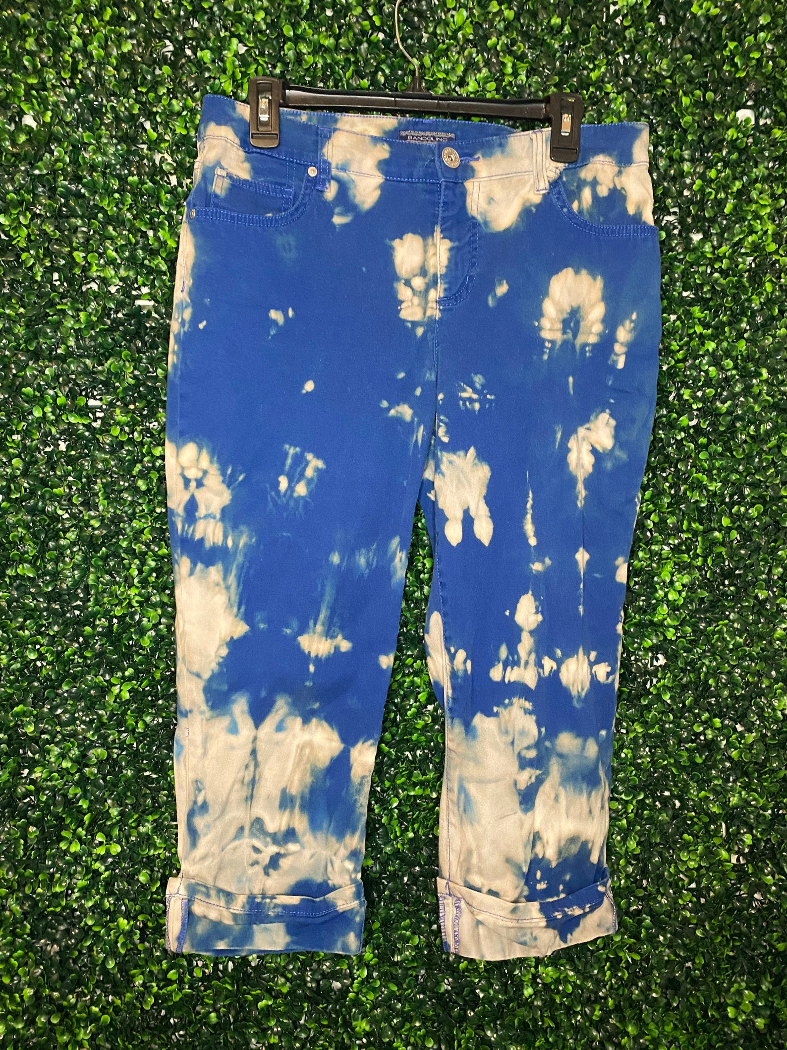 Reverse Dyed Jeans Bleach Dyed Jeans Upcycled Jeans size Etsy