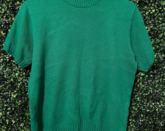 green vintage sweater