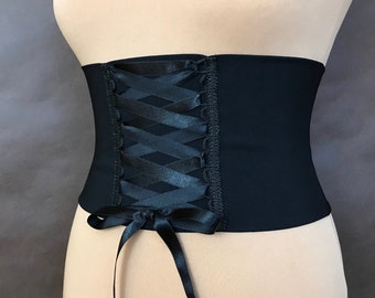 Black corset Belt, ELEGANT corset binding,  women's accessories, womens belt, , elegant, prom, everyday