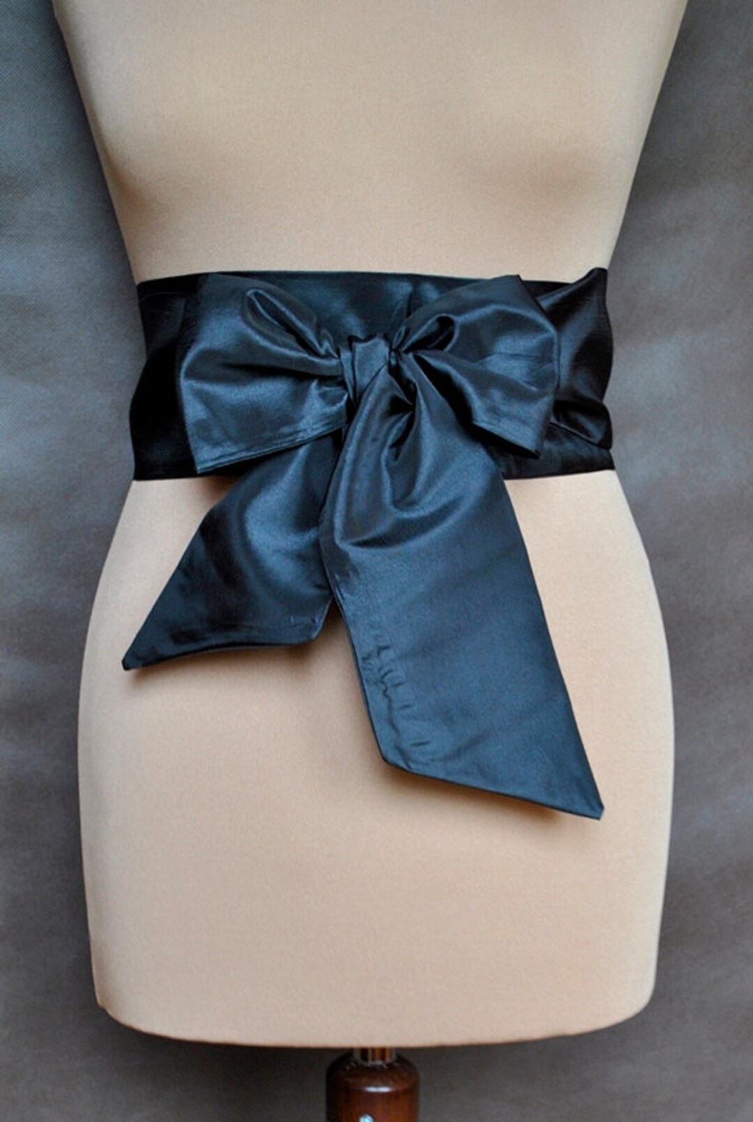 Black Obi Belt SASH Taffeta,extra Long Women's Accessories