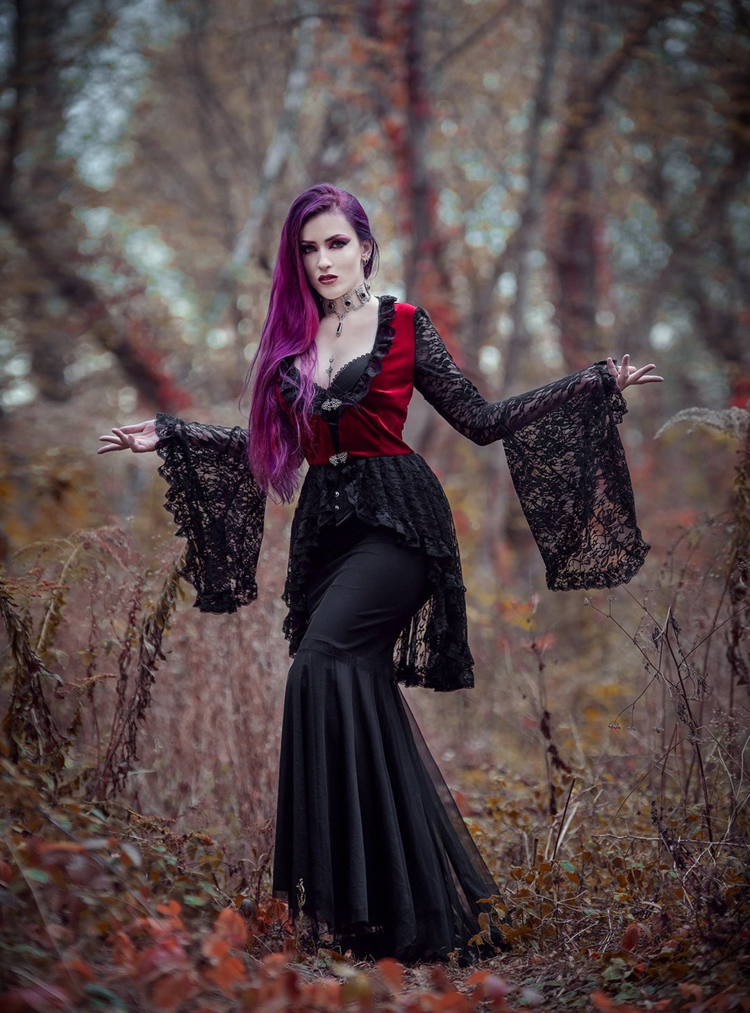 Elegant Black Tulle Skirt: Gothic Vampire Victorian Burlesque