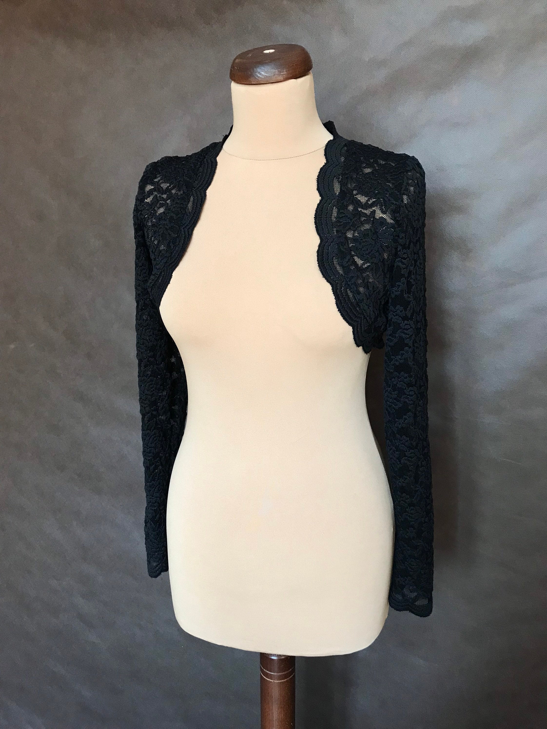 Black Lace Bolero Xs